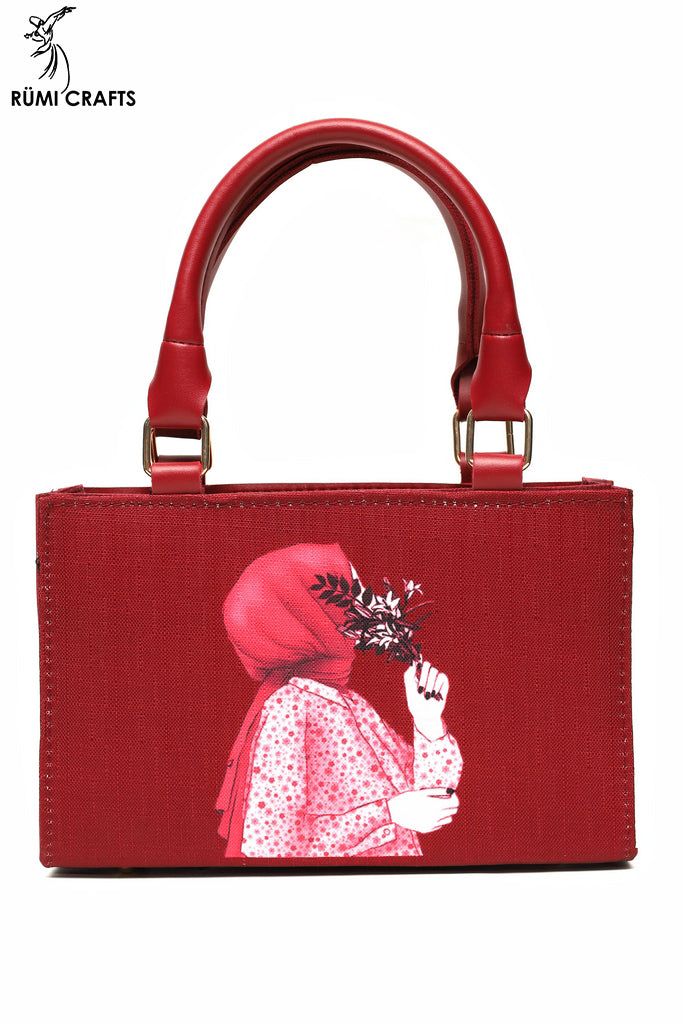 Hijab Girl Printed Mini Bag