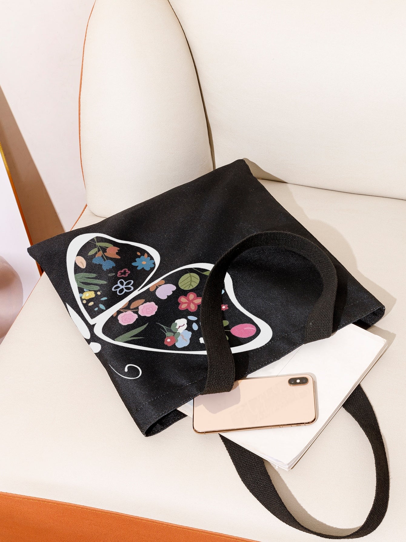 Butterfly Hand Painted Tote Bag