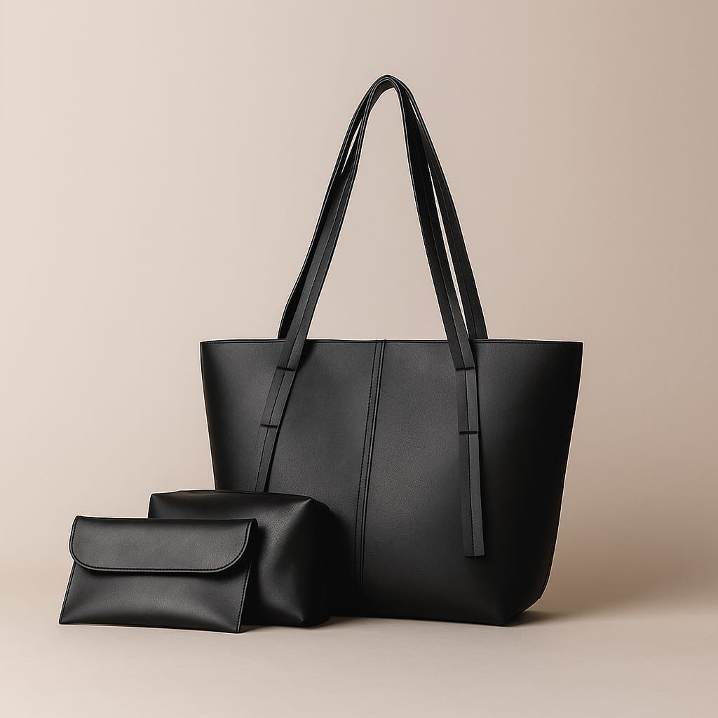 3‑Piece Leather Bag Set
